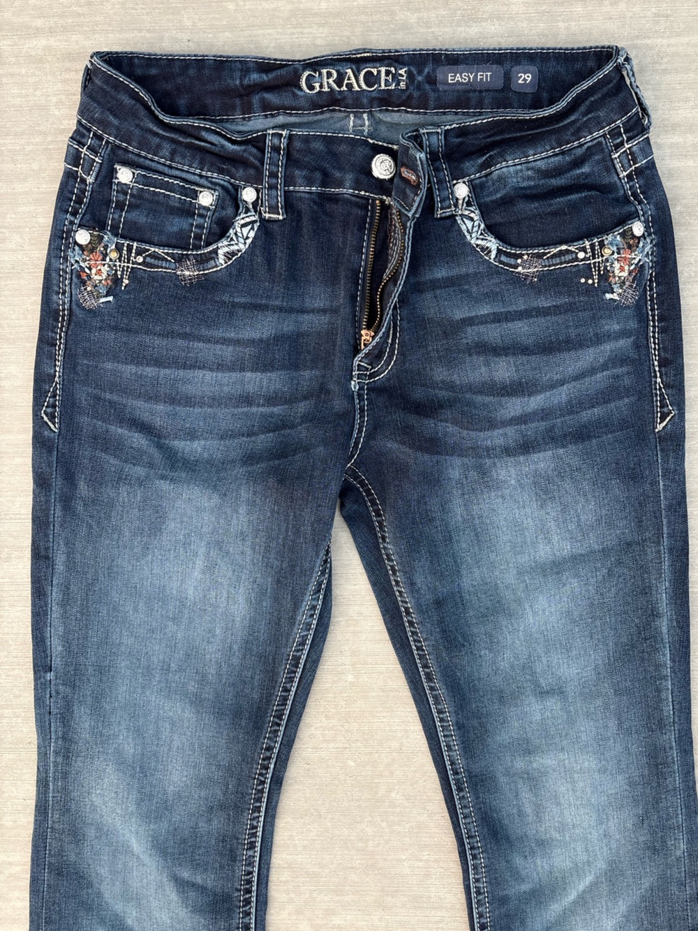 GRACE in LA Easy Fit Jeans Size 29 - Picture 5 of 7